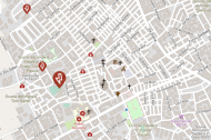 la mappa con le cabine fuori uso